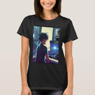 T-shirt Hip hop lo fi chillhop musique chill garçon esthét