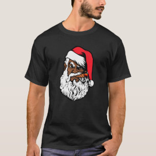 T-shirt Hip hop noir Père Noël Fier afro-américain Ch afri