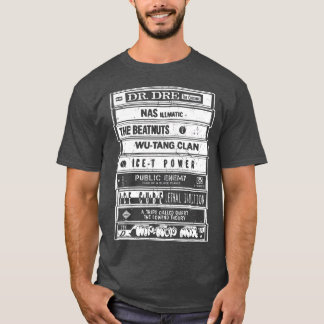 T-shirt Hip Hop Old School Retro Artists Cassettes Rap