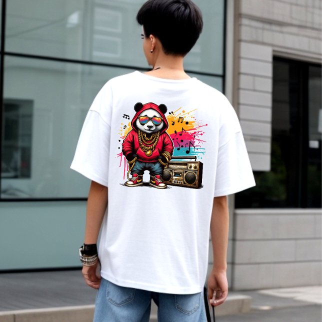 T-shirt Hip hop Panda Groove : Hip hop (Cool Panda)