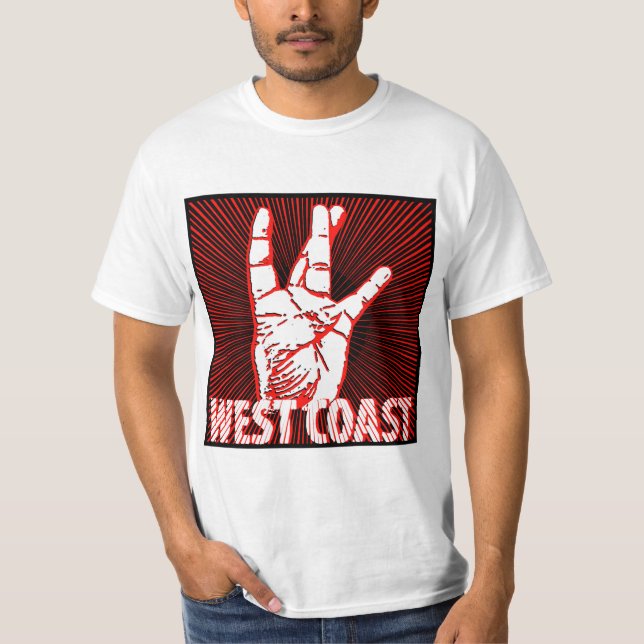T-shirt Hip-Hop Rap Côte Ouest (Devant)