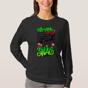 T-shirt Hip hop Rap Street Vie Danse Melanin Black Men Wo