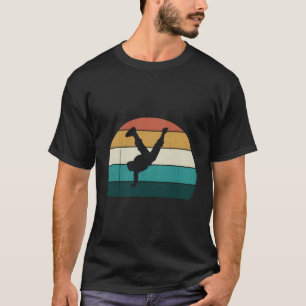 T-shirt Hip hop rétro Vintage Sunset Break Dancing Routine
