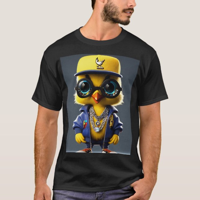 T-shirt Hip-Hop Tweety Bird 3D Model (Devant)