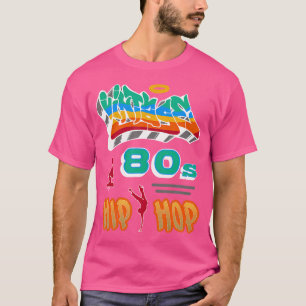 T-shirt Hip Hopretro Graffiti B-Boy Dj Streetw vintage 80S