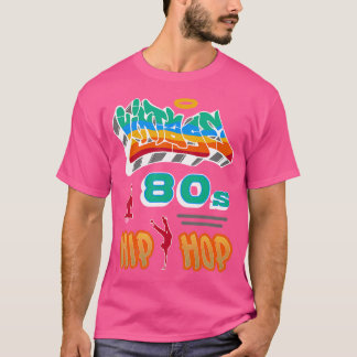 T-shirt Hip Hopretro Graffiti B-Boy Dj Streetw vintage 80S