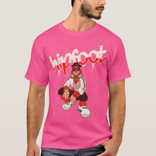 T-shirt Hipfoot - Funny Old School Hip hop Funny Rapper Sa