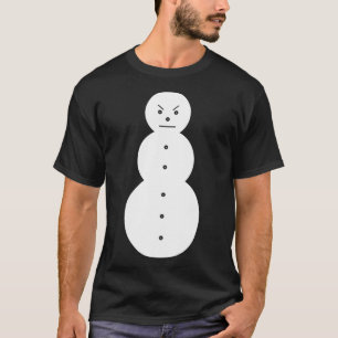 T-shirt Hiphop Angry Snowman Noël