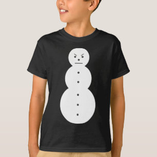 T-shirt Hiphop Angry Snowman Noël