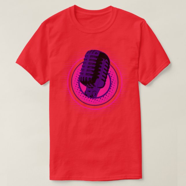 T-shirt Hiphop microphone V8 (Design devant)