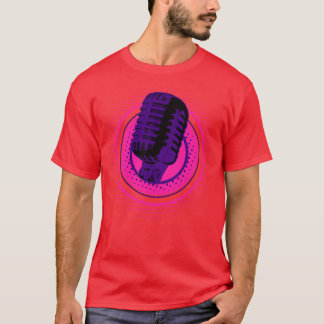 T-shirt Hiphop microphone V8