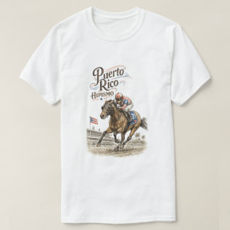T-shirt Hipisme à Porto Rico Course de Chevaux