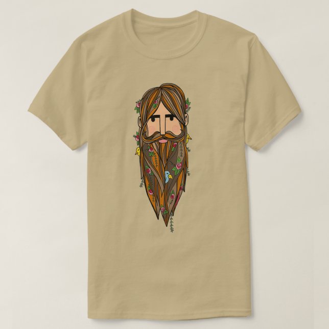 T-shirt Hippie aux fleurs (Design devant)