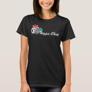 T-shirt Hippie Chick Hippies 60's Retro Peace