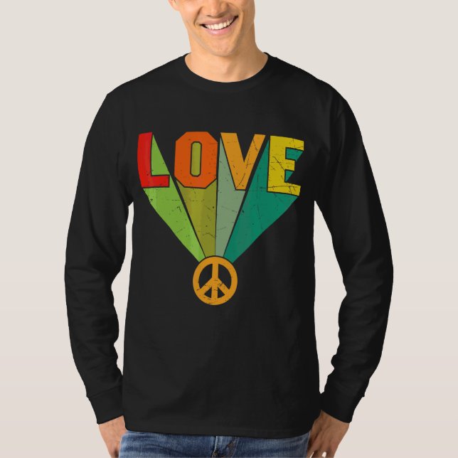 T-shirt Hippie coloré Rétro 1 (Devant)