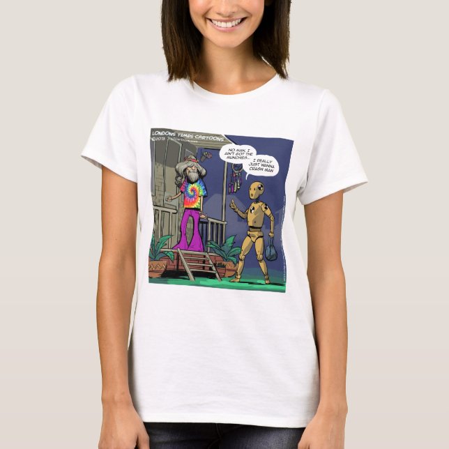 T-shirt Hippie Crash Test Drôle (Devant)