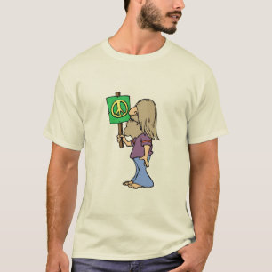 T-shirt hippie des années 1960 - paix