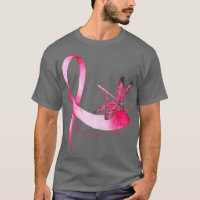Hippie Dragonfly Pink Ribbon Cancer du sein