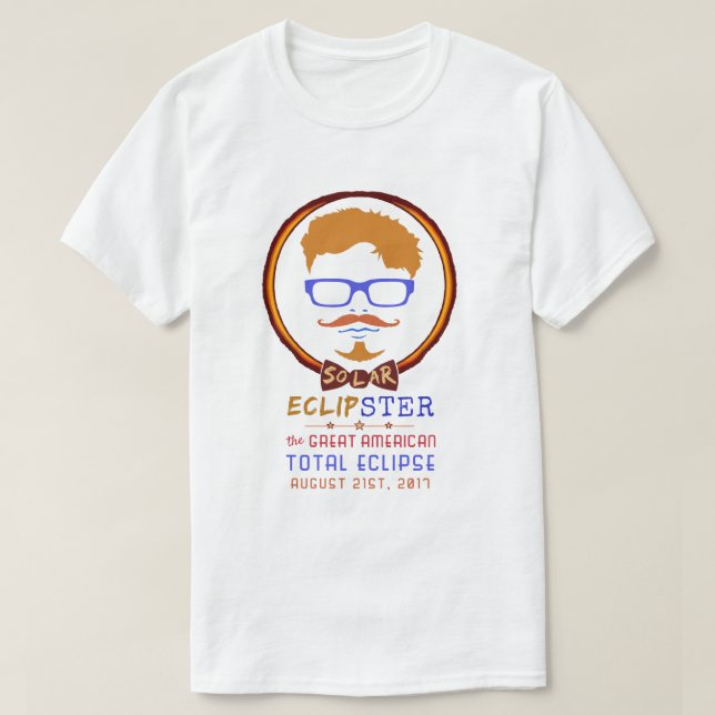 T-shirt Hippie drôle solaire total d'éclipse le 21 août (Design devant)