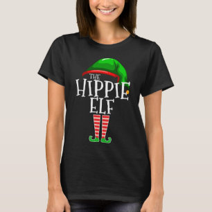 T-shirt Hippie Elf Correspondance Famille Cadeau de Noël F