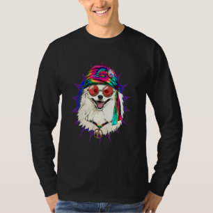 T-shirt Hippie Eskimo Américain Tie Dye Signe de Paix Psyc