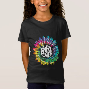 T-Shirt Hippie Fleur Enfants Girl Power