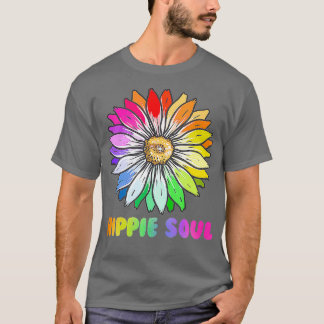 T-shirt Hippie Fleur Hippie Soul les années 70 80s Fleur L