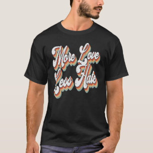 T-shirt Hippie Fleur Paix Amour Bonne Âme