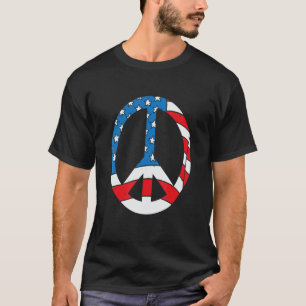 T-shirt Hippie Fleur Paix Amour Bonne Âme