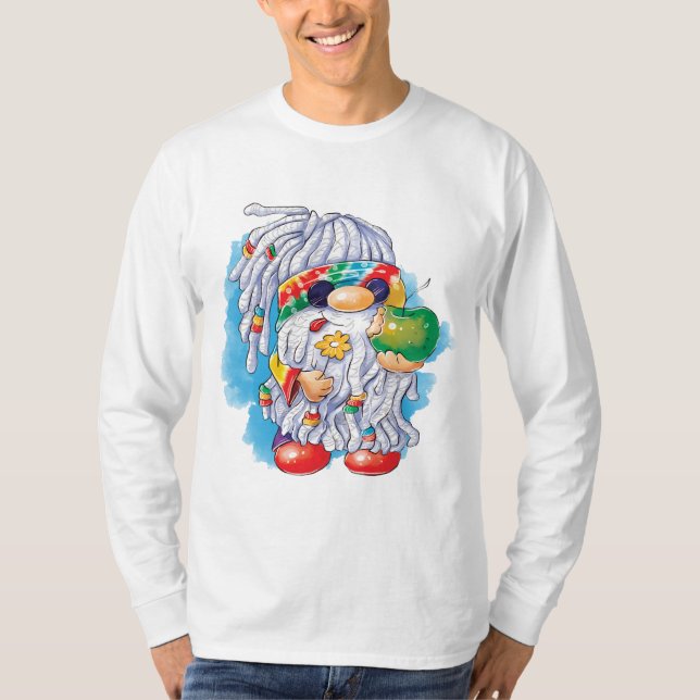 T-shirt Hippie Gnome : Partager c'est prendre soin (Devant)