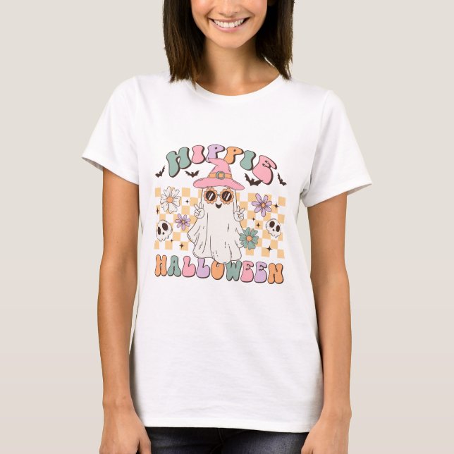 T-shirt Hippie Halloween (Devant)