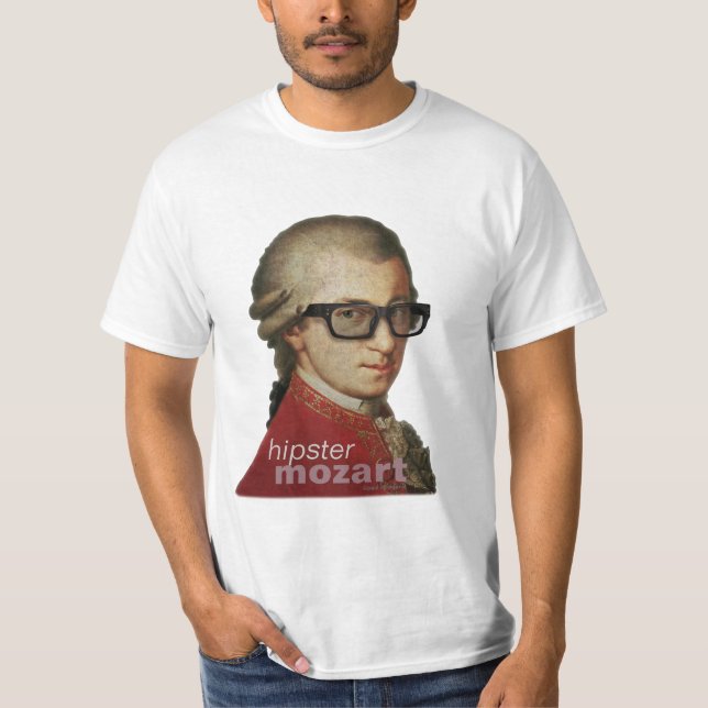 T-shirt Hippie heureux drôle Mozart (Devant)