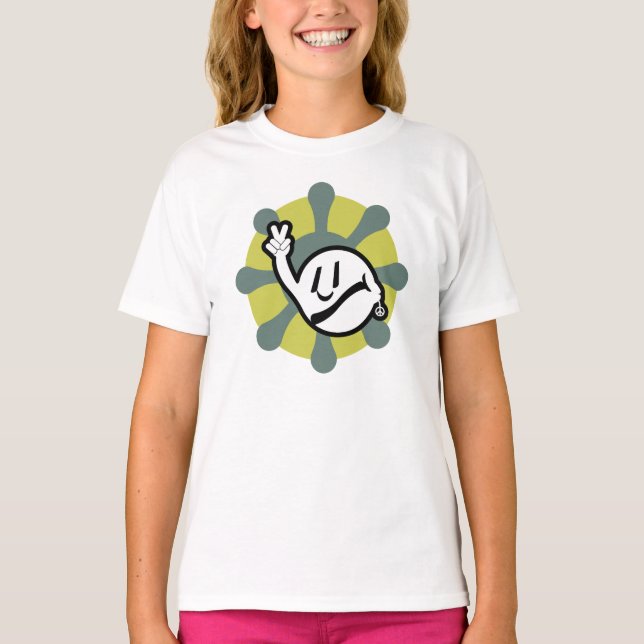 T-shirt HIPPIE ICON flowers 2023 BY MASANSER (Devant)
