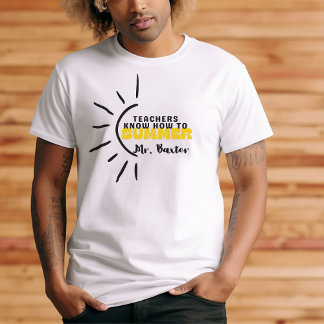 T-shirt Hippie Jaune Dessin soleil temps d'été pour les en