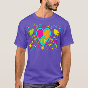T-shirt hippie loveheart 28