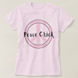 T-shirt Hippie Peace Chick