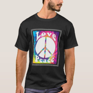T-shirt Hippie Peace Free Spirit Hippy Hipie Fleur Super