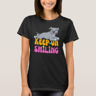 T-shirt Hippie Pitbull Retro Vibes flottantes Hommes