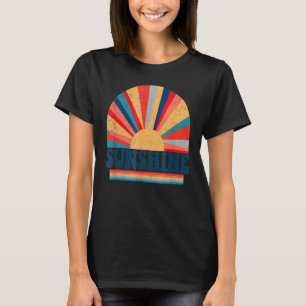 T-shirt Hippie Sunshine Retro les années 70 Vintage Paix &