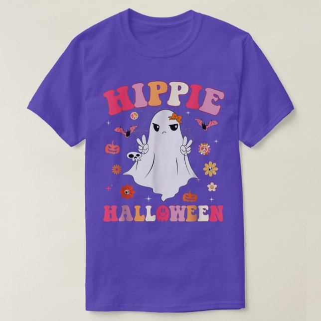 T-shirt Hippie Super Halloween saison Éffrayante automne (Design devant)