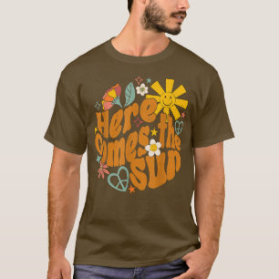 T-shirt Hippie Super Rétro Voici Le Mi Positif Soleil
