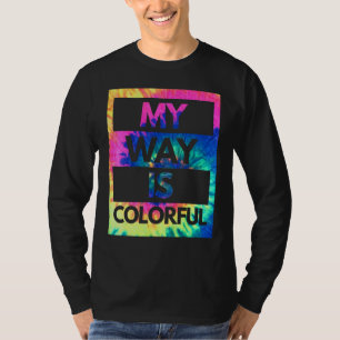 T-shirt Hippie Tache de Peinture Coloré Tolérant de la Lib