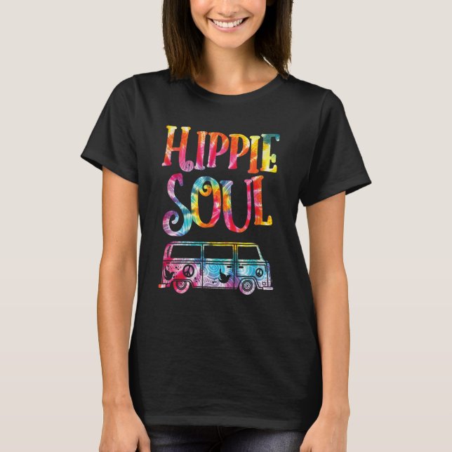 T-shirt Hippie Tie Dye Van Hippie Soul (Devant)