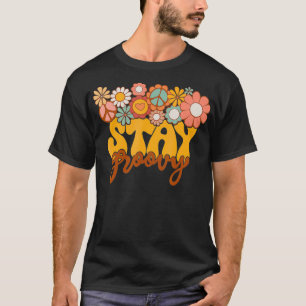 T-shirt Hippie Tournesol Rétro Restez Super esprit positif