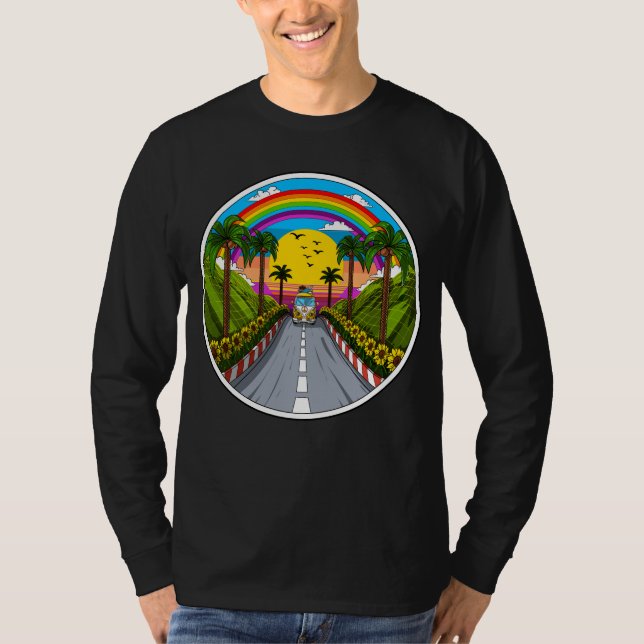 T-shirt Hippie Van Vacation (Devant)