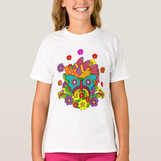 T-shirt Hippies - Hippy Flower Power - Hippies mignons - 1 (Devant)