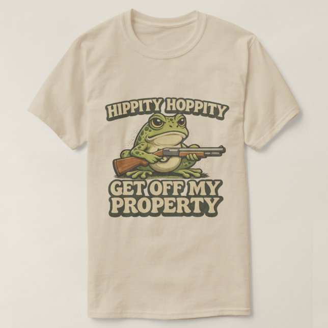 T-shirt Hippity Hoppity Dégage De Ma Propriété  (Design devant)
