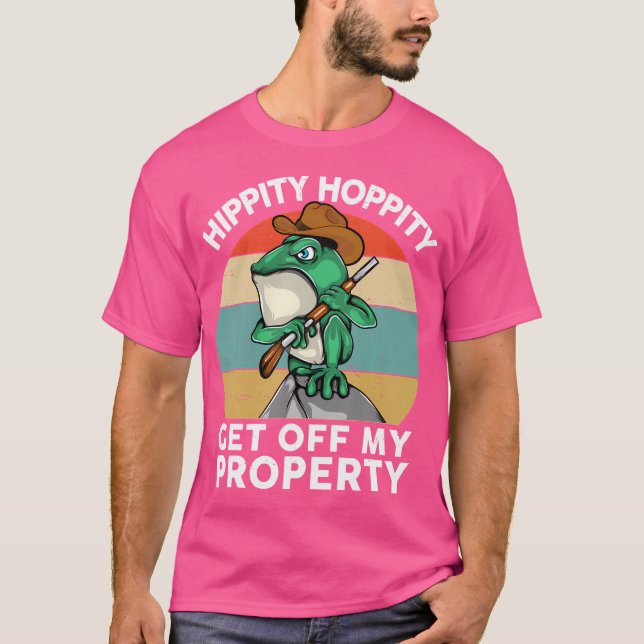 T-shirt Hippity Hoppity Descendez de ma propriété Herpetol (Devant)