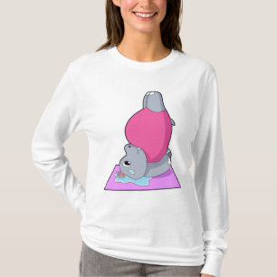 T-shirt Hippo au yoga Fitness