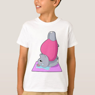 T-shirt Hippo au yoga Fitness